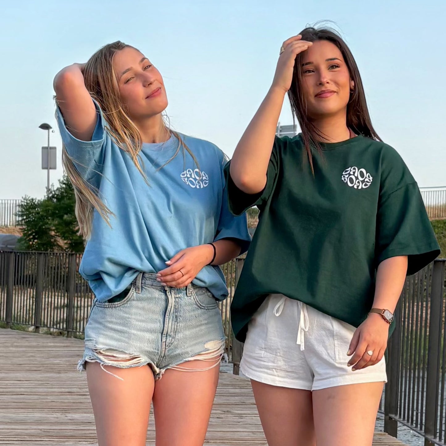 Sky Blue Distortion Tee