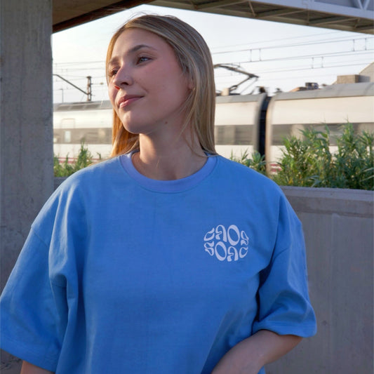 Sky Blue Distortion Tee