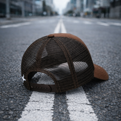 GORRA TRUCKER MARRÓN