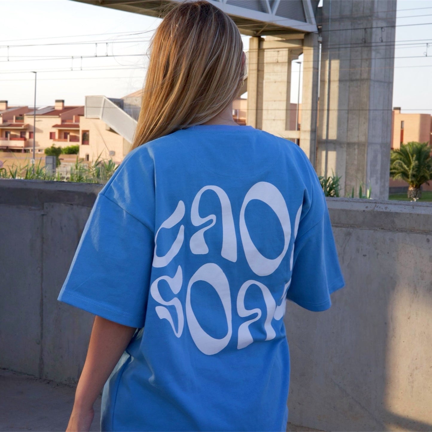 Sky Blue Distortion Tee