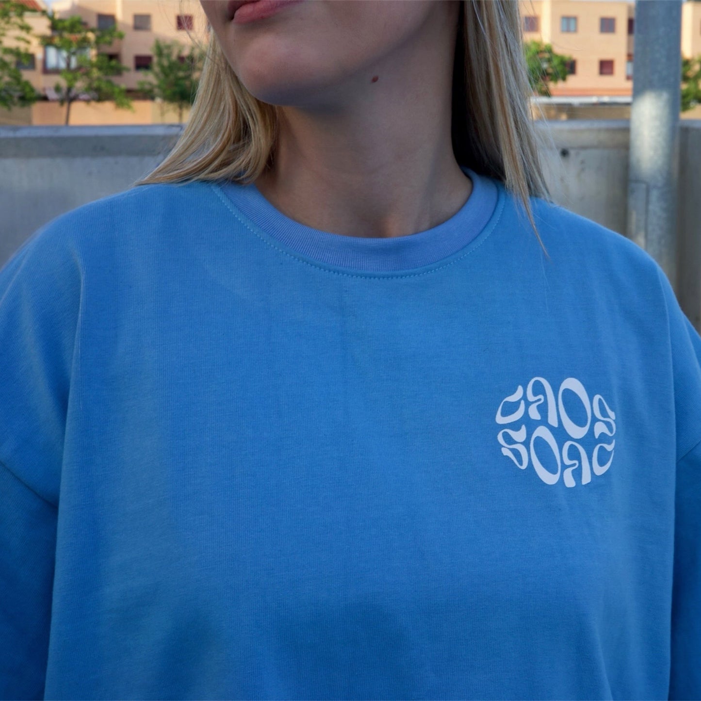 Sky Blue Distortion Tee
