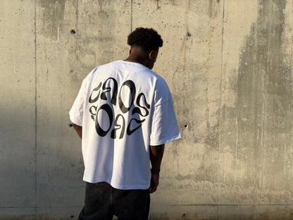 White Distortion Tee