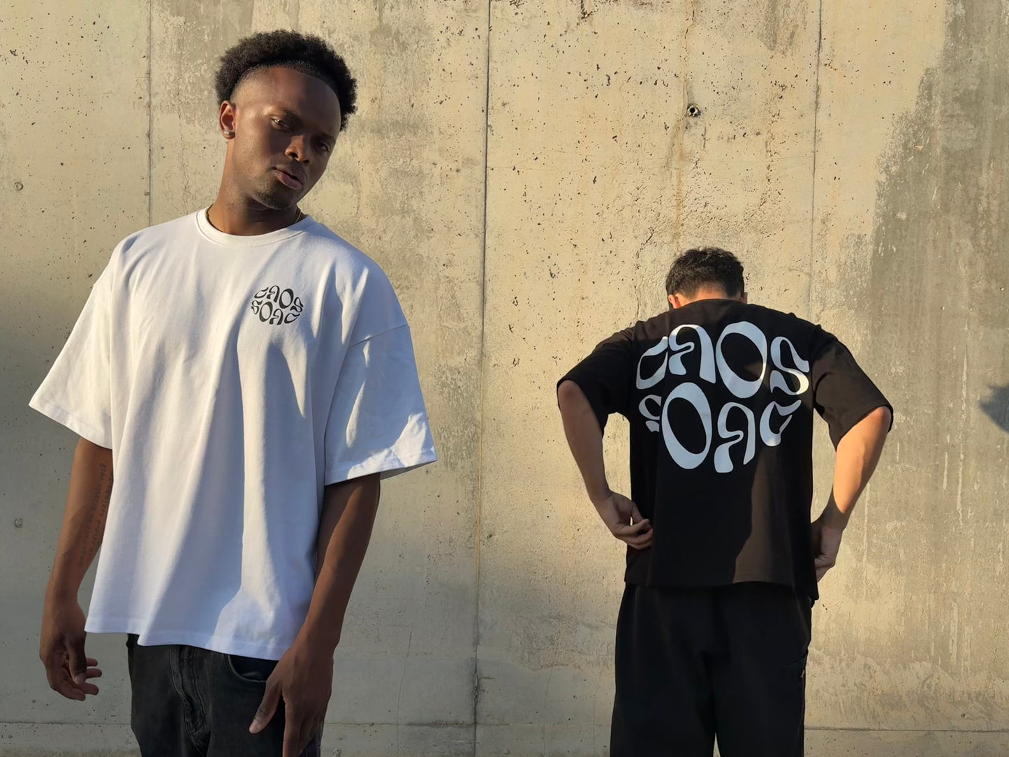 White Distortion Tee