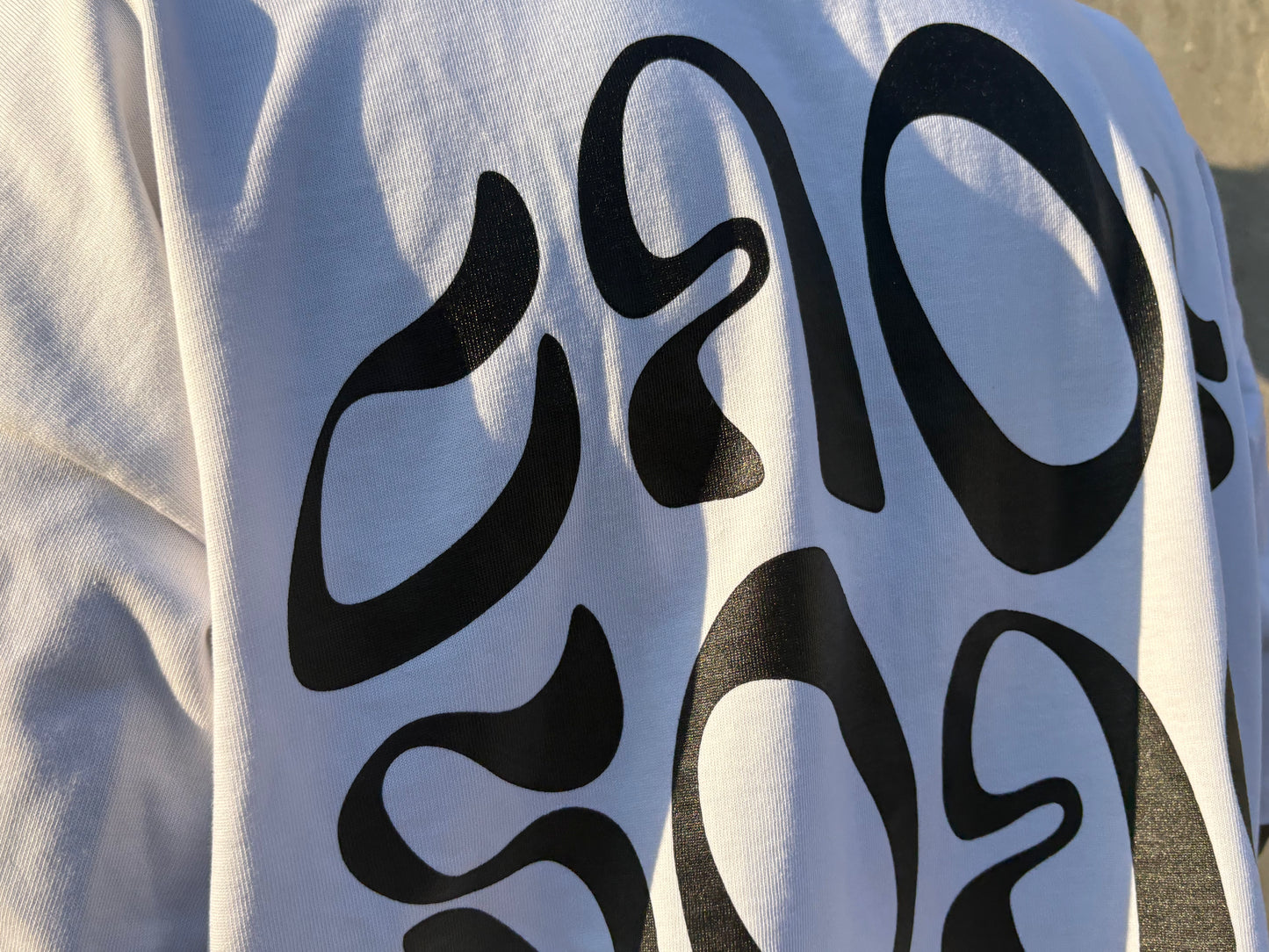 White Distortion Tee
