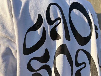 White Distortion Tee